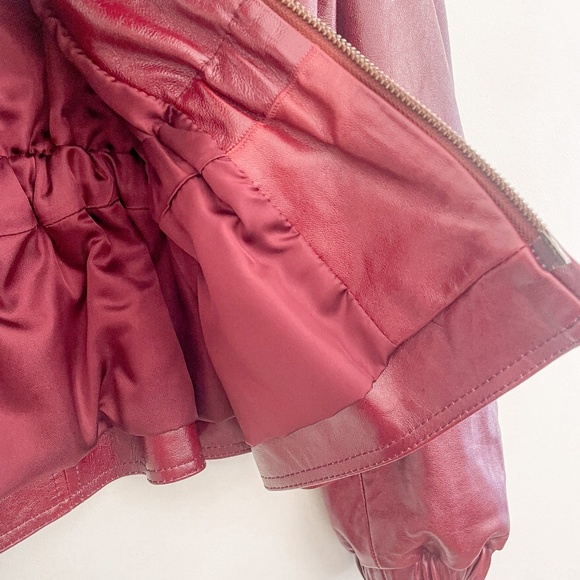 Ulla Johnson Briar Leather Jacket in Mahogany S - Picture 11 of 16